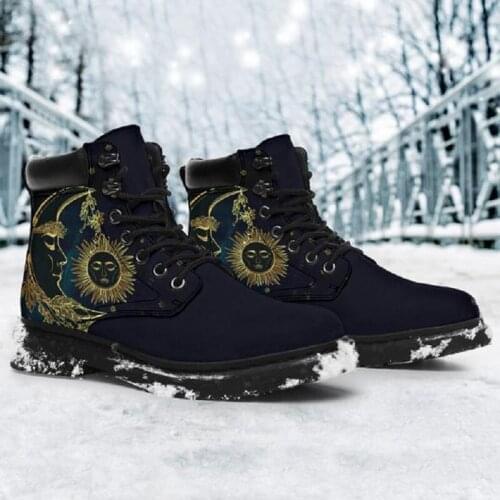 2021 womens winter lace-up work boots womens British style retro Boots marten plus-size womens shoes