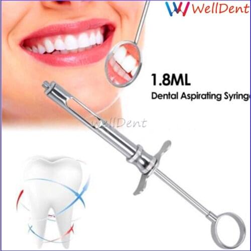 1.8ml Dental Syringe Aspirating Dentist Surgical Instruments Dental Materials Dentist Tools