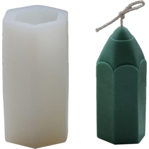 1 Pc Pencil Shape Epoxy Resin Mold Candle Soap Casting Silicone Mould DIY Crafts Jewelry Home Decorations Ornaments Mold