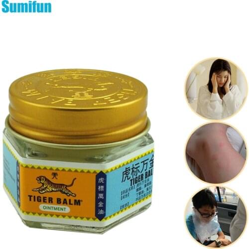 1Pcs White Tiger Balm Ointment Headache Dizziness Pain Relief Essential oil Arthritis Joint Medical Plaster Cool Cream C102