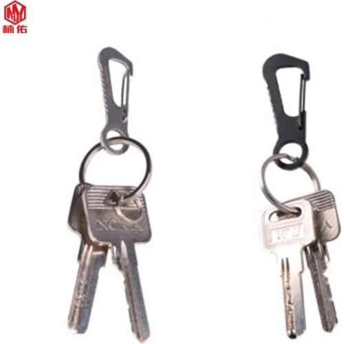1PCS Portable Spring Hanging Buckle Simple Mini Carabiner Outdoor Camping Hiking EDC Gadget