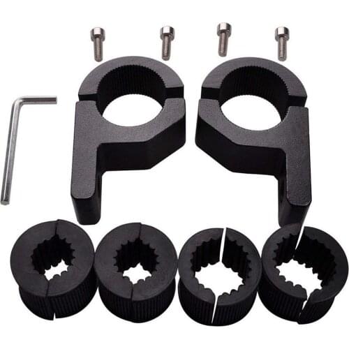 2pcs Roof Bars LED Light Bracket Roll Bar Clamps Tube Clamp for Roll Cage Bar for Off Road, SUV
