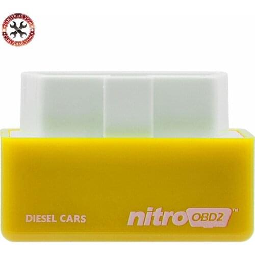 2018 yellow High Quality Plug and Drive NitroOBD2 Performance Chip Tuning Box for Benzine Cars Nitro OBD2 Chip Tuning Box