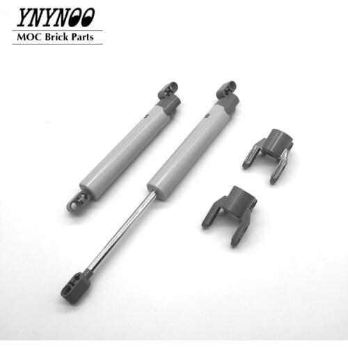 High-Tech Steering Special Parts 61904 Technical Linear Actuator Dark Bluish Gray Ends Long 15L MOC Building Blocks Bricks Toys