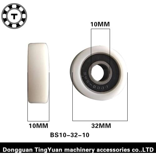 Free shipping 5PCS/lot 6000zz inner diameter 10mm roller wheel for machines bearing wheel outsourcing plastic bearing10*32*10