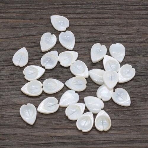 20Pcs Natural Freshwater White Shell Pendant Irregular Loose Beads For Jewelry Making DIY Necklace Earrings Accessory