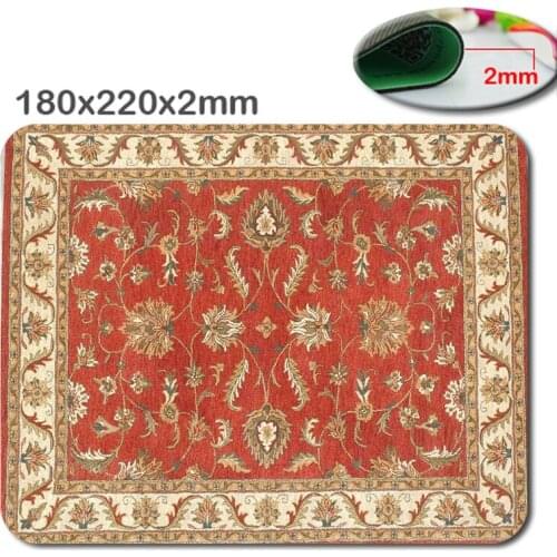 DIY 220*180*2mm HD Persian carpet anime Customized Rectangle Non-Slip Rubber printing gaming rubber durable notebook mouse pad