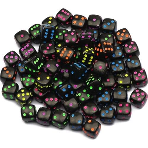 Hot Sale 50-100pcs/lot Dice Acrylic Square Beads Loose Cube Beads Supplies For Jewelry Making Diy Handmade Accessories Wholesale