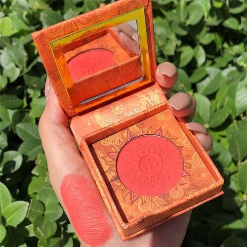 GUICAMI 6 Colors Face Mineral Pigment Blusher Blush Powder Brozer Cosmestics Professional Palette Blush Contour Shadow