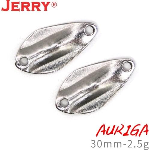 Tomic 50pieces 2.5g Unpainted Metal Nickel Plating Fishing Lure Micro Ultralight DIY Blank Body Trout Brass Spoons