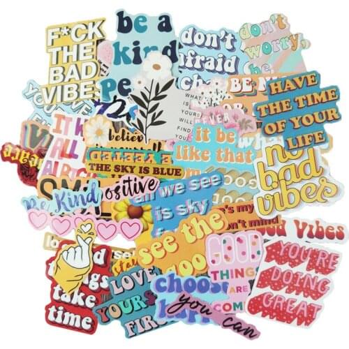 Korea Color Words Stickers Planner Diary Journal Sticker Kawaii Scrapbooking Decoration School Stationery Motivational stickers