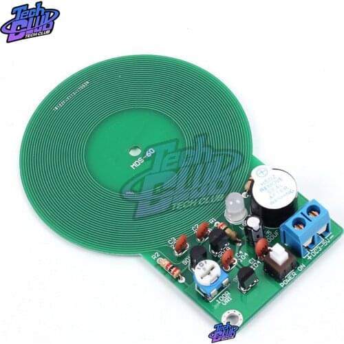 Metal Detector Kit Electronic Kit DC 3V-5V 60mm Non-contact Sensor Board Module DIY Electronic Part Metal Detector DIY Kit