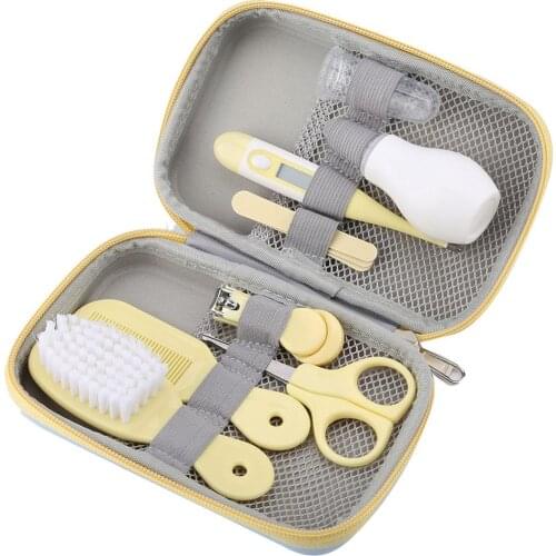 Baby Health Care Kit Portable Newborn Baby Grooming Kit Nail Clipper Scissors Hair Brush Comb Safety Care Set baby care
