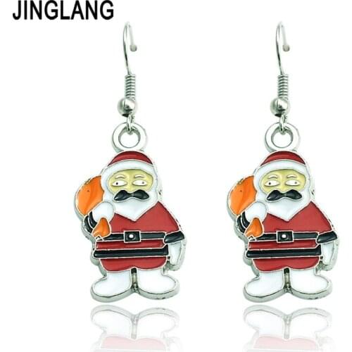Wholesale New Arrival Luxury Brand Metal Earrings Christmas old man Earrings For Women Free Shipping ER1534