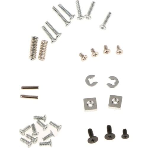 Full Screw Sets L R Spring Metal Pillar Replacement for 3DS XL LL