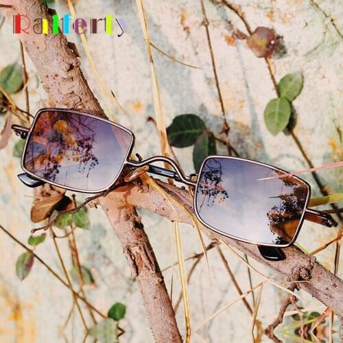 Ralferty Vintage Womens Sunglasses Small Square Metal Retro Brown Lady Men Sun Glasses UV400 Shades Zonnebril Dames J906
