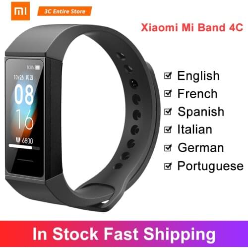 Xiaomi Mi Band 4 C 4C Smart Wristband Fitness Tracker 1.08" Color Screen BT5.0 USB Charging Bracelet Redmi Band Global Version