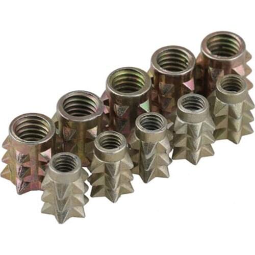 1pcs M4 M6 Standard parts zinc alloy furnitures nut thorn female spike furniture link nuts