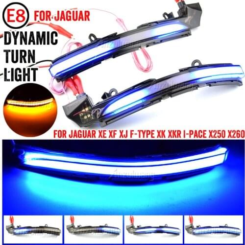 Led rear view mirror cover lamp side turn signal daytime running lights for jaguar XE XF XFL XEL F-pace I-pace E-pace