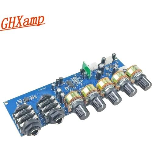 GHXAMP PT2399 Karaoke Reverb Microphone Preamplifier Board Reverberation Amplifier DIY DC12V Built-in Boost Dynamic Dual P