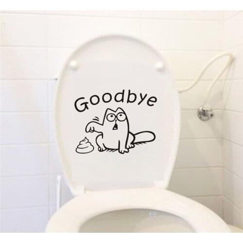 Bathroom WC Toilet Entrance Sign Wall Stickers For Home Decoration Public Place DIY Funny Cartoon Animal Creative Pattern Decal