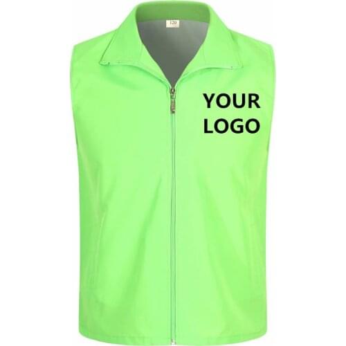 Factory price!1PCS Free Custom LOGO High Quality Safety Vest High visibility Construction work uniforms logo