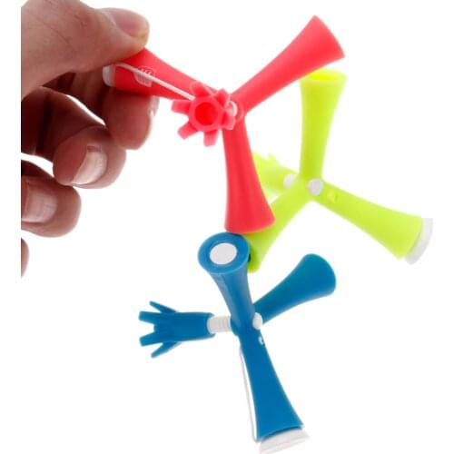 Golf Tees Self Standing Practice Training Ball Holder Anti-flying Rotatable Tripod Adjustable Height Golf Nail Golf Accessories