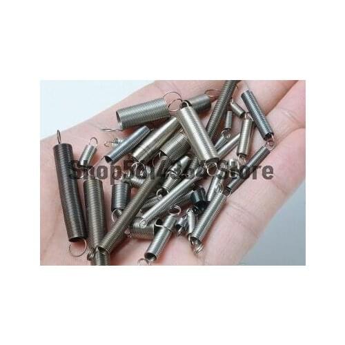 10pcs 0.4mm Thickness 3.4/3.5/3.6mm Outer Diamater 304 Stainless Steel Dual Hook Small Tension Spring