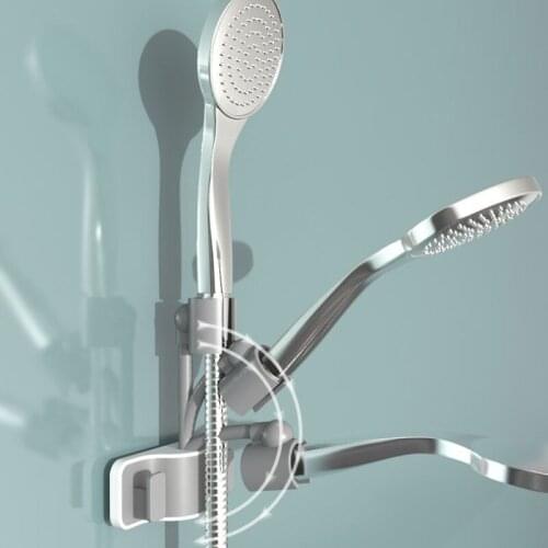 360°adjustable Shower Mounting Brackets Shower Panel Card Holder Bracket Wall Mount Holder Hand Bracket Bathroom Accessories