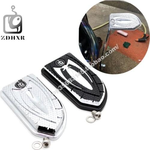 Great Martian Motorcycle Parts Black/Chrome Brake Pad Pedal case for Harley Dyna Wide Glide Fat Bob Low Rider 1993-2016 2017