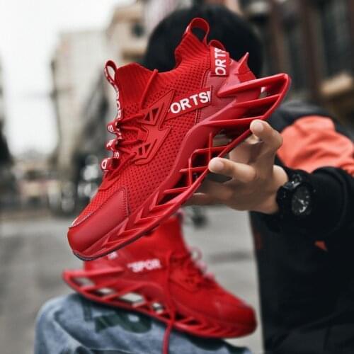 Sneakers Men Mesh Breathable Running Sport Shoes Unisex Light Soft Thick Sole Hole Couple Shoes Athletic Sneakers Women Shoes