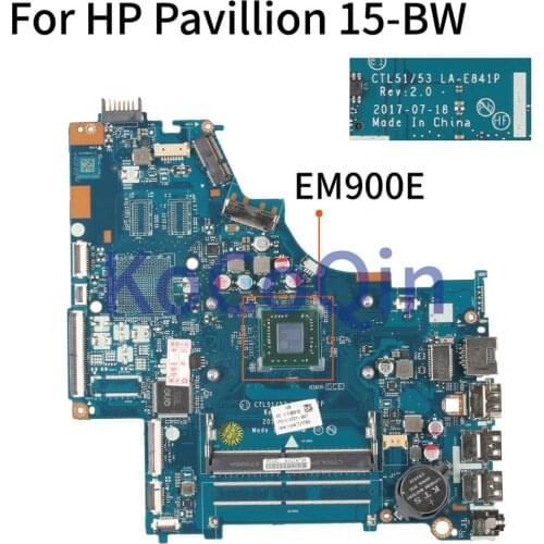 For HP Pavillion 15-BW 255 G6 Core EM900E Notebook Mainboard 924721-601 CTL51/53 LA-E841P DDR4 Laptop Motherboard