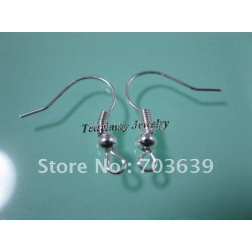 Fashion Alloy Earring Hooks, Earring DIY Components Free Shipping(500pcs/lot)