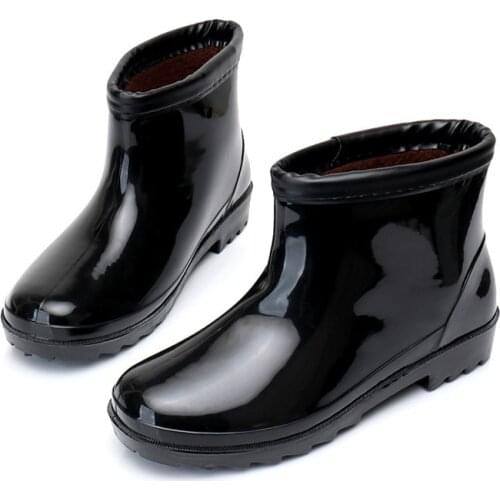 Cotton Boots Men Winter Warm Fur Shoes Waterproof Rain Boots Rubber Shoe 2020 New Male Ankle Boots Waterproof