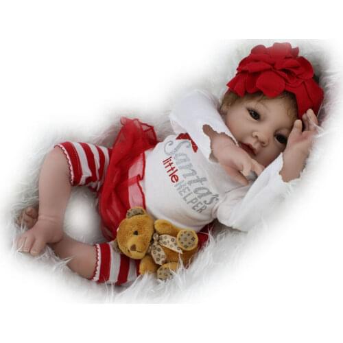 22'' Alive Soft Vinyl Real Life Looking Bebe Nursery Reborn Baby Toy Kid Newborn Toddler Boy Toys Baby Girl Toys Toys For Girls