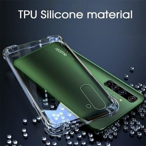 Soft Airbag Silicone Clear Case For Oppo A8 Reno 3 4 Youth Pro Realme X50 6 Find X2 X50 Pro 6 6S A52 A92S Ace 2 Shockproof Case