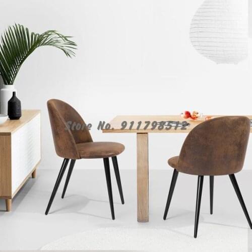 Nordic light luxury dining chair modern minimalist design home backrest restaurant chair bedroom chair net red chair makeup chai