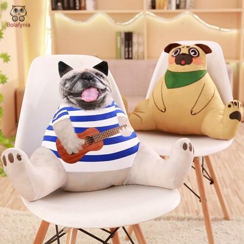BOLAFYNIA Cat and dog animal lumbar pillow Children Plush Toy Baby Kids stuffed Toy for Christmas Birthday gift animal pillow