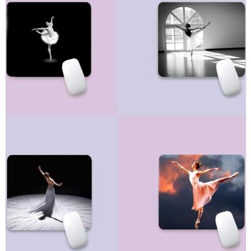 Ballerina Rubber PC Computer Gaming mousepad edge native rubber special game mouse pad polyethylene table mat non slip