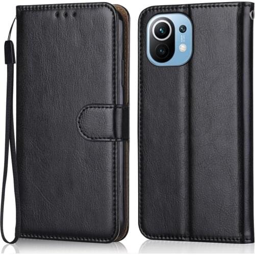 Folio Luxury Leather Case for On Xiaomi Mi 11 Mi11 M2011K2C M2011K2G 6.81'' Wallet Flip Case for On Xiaomi Mi11 11 Phone Bag