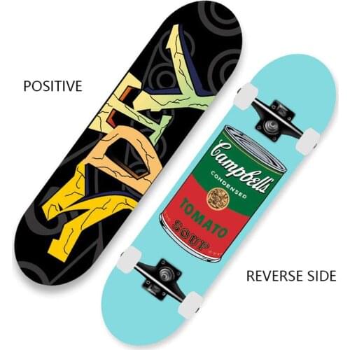 Skateboard 31 Inch 7 Layer Maple Alloy Bracket Double-Sided Canned Pattern Choose Skateboard for Boy Kid Beginner Skateboards
