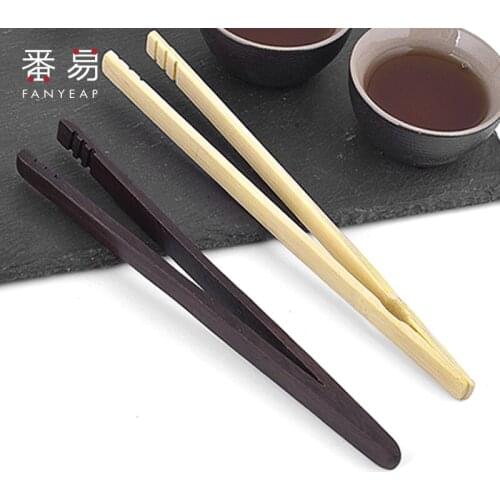 Teacup Clamp Bamboo Clip Tongs Holder Kung Fu Tea Sets Handmade Tea Tweezer Anti-hot Tea Clip Natural Bamboo