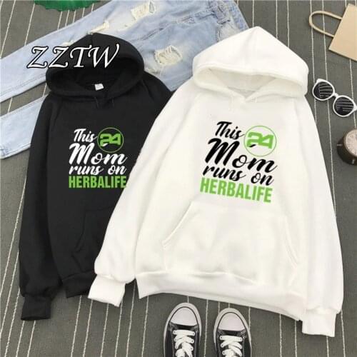 Green Logo Herbalife nutrition Printed Hoodie Women Herbalife Graphic Hoodie Sweatershirt kawaii plus size hoodies womens tops