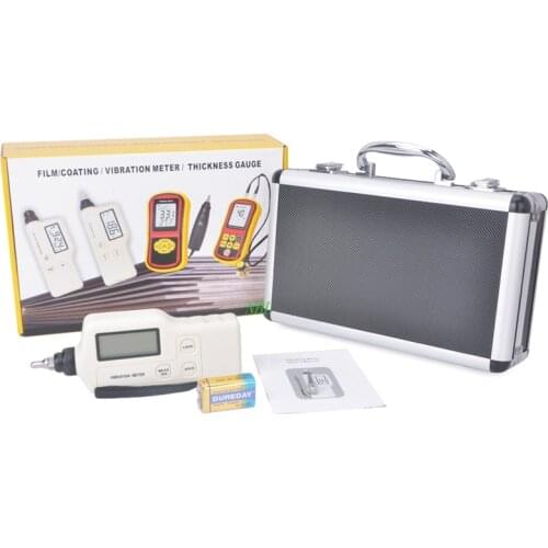 0.1~199.9m/s Electronic Vibration Meter Portable AC Output Digital Vibration Frequency Analyzer LCD Backlit Vibrometer Tester