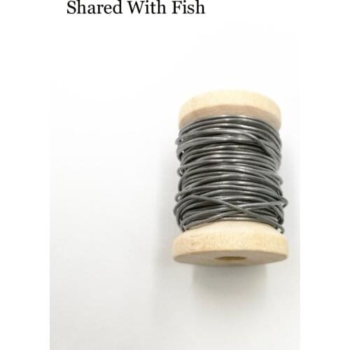 Shared With Fish 1Pcs 0.02" Dia X 5 meters Round Soft Lead Wire Spool for Fly Tying Fishing Material Flies Making Weight Line