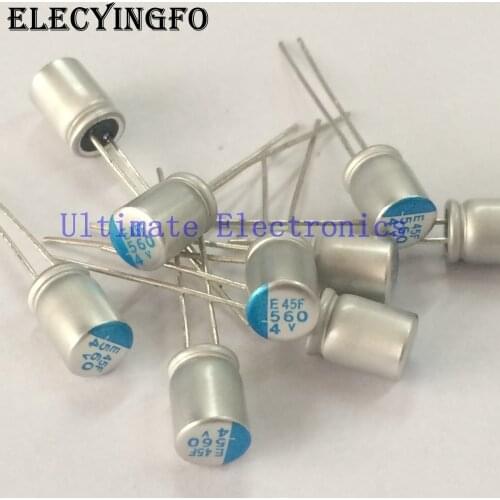 100pcs 560uF 4V560UF NCC PSE serires 6.3x8mm Super Low ESR 4V560uF For Motherboard VGA Solid Capacitors
