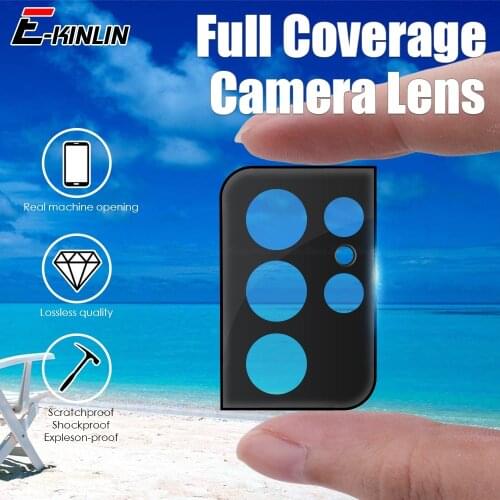 3D Camera Lens Film For Samsung Galaxy S21 S10 Lite S20 Ultra Plus FE Z Fold2 5G Full Cover Screen Protector Tempered Glass
