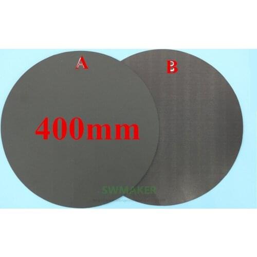400mm Round Magnetic adhesive Print Bed Tape Print Sticker Build Plate Tape FlexPlate A+B for DIY Kossel/Delta 3D Printer