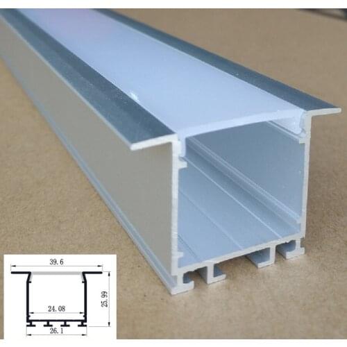 5-10Packs x 2000mm 46mm Wide,26mm Height Led Aluminum channel with diffuser , Led aluminum profile for Led housing