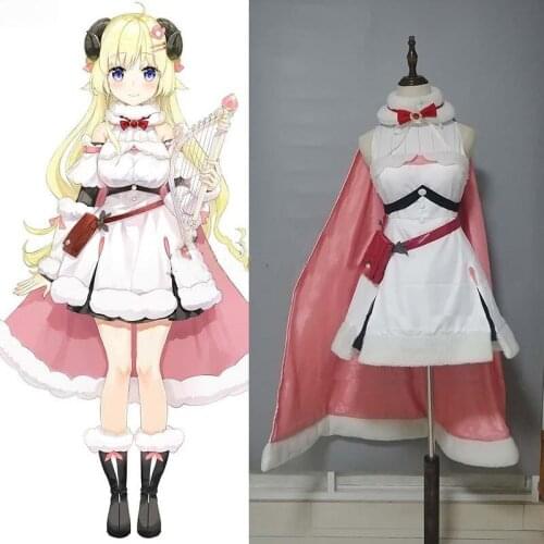 Anime VTuber Hololive Tsunomaki Watame Cosplay Costume Battle Suit Uniform Role Play Costumes for Halloween Christmas Party